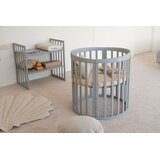 Waldin Oval krevetić 7u1 s madracem GREY | shoptok.hr