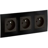 Legrand Trostruka kućna utičnica 250V/16A NILOE crna Cene