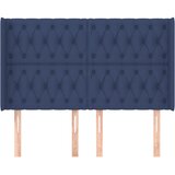  Uzglavlje s ušima plavo 163x16x118/128 cm od tkanine | shoptok.hr
