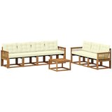  Set vanjskih sofa 8 kom. Prirodna i krem | shoptok.hr