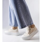 Gemre Beige Sneakers on Thick Sole Wallace | Shoptok.si