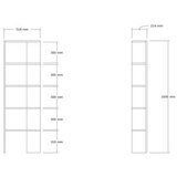 Hanah home Polica za knjige Eze, 51x160x21 cm, Hrast | ePonuda.com