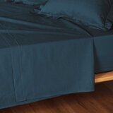 Douceur d intérieur Petrolej zelena pamučna plahta 180x290 cm Lina – | shoptok.hr