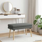  Klupa s dvostrukim slojem Tamnosiva 80 x 40 x 47 cm Tkanina | Eponuda.com