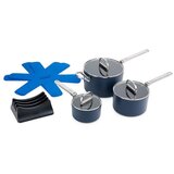 Joseph Joseph space saucepans set with foldable handles and lids, (21739017) | Shoptok.si