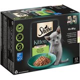 Sheba Kitten Varietäten vrečke za ohranjanje svežine 12 x 85 g - Fina raznolikost v omaki (losos; piščanec) Cijene