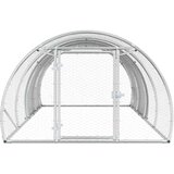  Kokošinjac Srebrna 400 x 150 x 100 cm Pocinčani čelik | shoptok.hr
