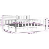  Za krevet od masivnog drva 200 x 200 cm | shoptok.hr