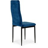  Set od 4 plave stolice s oblikovanim naslonom od baršuna | shoptok.hr