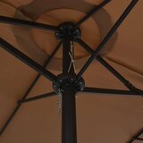  Vrtni suncobran s aluminijskom šipkom 460 x 270 cm bež | shoptok.hr