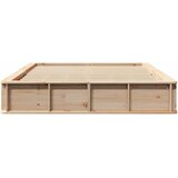  Krevetna konstrukcija Smeđa 160 x 200 cm Čvrsto borovo drvo | shoptok.hr