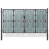vidaXL crna jednostruka vrata za ogradu 300 x 250 cm Cijene