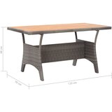  Vrtni stol sivi 120 x 70 x 66 cm od masivnog bagremovog drva | Eponuda.com