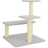  Penjalica za mačke sa stupovima za grebanje svjetlosiva 61 cm | Eponuda.com
