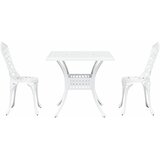  Set vrtnih stolova 3 pcs Bijelo Liveni aluminij | shoptok.hr