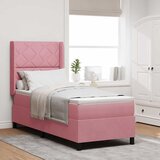  Krevet s opruga kutije Ružičasta 80 x 200 cm Baršun | shoptok.hr