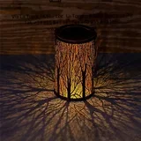 dekorativna solarna lampa koja emituje senku grancica