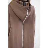 Kesi Insulated sweatshirt with a mocha zipper at the back | shoptok.hr