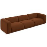 Makamii Oranžna/rjava žametna sedežna garnitura 319 cm Ekahi – | Shoptok.si