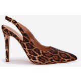 Boto Embellished Stiletto Sandals Leopard Brown Kemonia | shoptok.hr