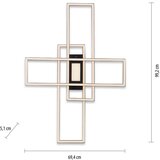 Lesnina-XXXL stropna led-svetilka asmin 99,2/69,4/5,1 cm | Shoptok.si