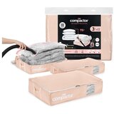 Compactor Vakuumske plastične škatle za pod posteljo v kompletu 3 ks 65x45x15,5 cm Pink Edition – Cene