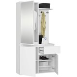 AKORD Entro Garderobni Komplet, Bela, (5000332835) | Shoptok.si