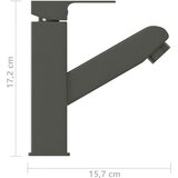  Slavina za umivaonik s funkcijom izvlačenja siva 157 x 172 mm | shoptok.hr