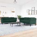  3-dijelni set sofa tamnozeleni baršunasti | shoptok.hr