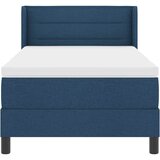  s opruga kutije s uzglavljem Plava 200 x 100 cm tkanina | shoptok.hr