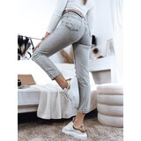 DStreet Women's jeans LORENT light gray | shoptok.hr