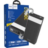 hoco. Punjač prijenosni sa lampom, Hoco j73, 30000mAh, 2A / 2A - J73 Powerful, Black | shoptok.hr