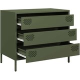 vidaXL Komoda olivno zelena 68x39x58,5 cm hladno valjano jeklo | Shoptok.si