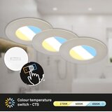 BRILONER 7598032 - KOMPLET 3x LED plafonska svetla za kupatilo LED/4,9W/230V IP44 hrom | Eponuda.com