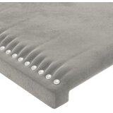  LED uzglavlje svjetlosivo 100x5x118/128 cm baršunasto | shoptok.hr