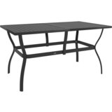 vidaXL Vrtna miza antracitna 140x80x72 cm jeklo Cene