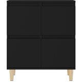  Komode 3 kom crne 60x35x70 cm od konstruiranog drva | shoptok.hr