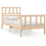  Posteljni okvir iz trdnega lesa 75x190 cm 2FT6, (20644732) | Shoptok.si