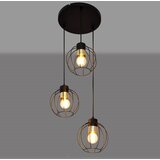  Luster na sajli STARLIGHT 3xE27/15W/230V crna/zlatna | Eponuda.com