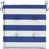 vidaXL Jastuci za vrtne stolice 6 kom plavo-bijeli 40x40x3 cm tkanina | shoptok.hr