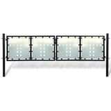 vidaXL crna jednostruka vrata za ogradu 300 x 125 cm Cijene