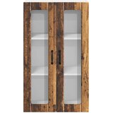  Zidni stakleni ormarić Lucca Staro drvo 60 x 31 x 100 cm | shoptok.hr