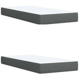  Krevet s oprugama i madracem tamnosivi 200 x 200 cm od tkanine | shoptok.hr