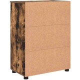 vidaXL Kopalniška omarica s polico Dimljeni hrast 60 x 35 x 80 cm | Shoptok.si