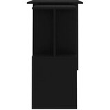 vidaXL Kutni radni stol crni 200 x 50 x 76 cm od iverice | shoptok.hr