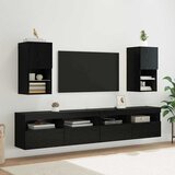  Zidni TV ormari Zidne 2 pcs Crni hrast 30,5 x 30 x 60 cm | shoptok.hr
