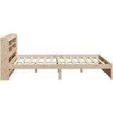 vidaXL Okvir kreveta s uzglavljem 140 x 190 cm od masivne borovine | shoptok.hr