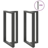  Noge za barski stol T-oblika 2 kom antracit 60x35x(100-101) cm čelik | Eponuda.ba