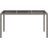  Stol za vrt Siva 150 x 90 x 75 cm poliratan | shoptok.hr