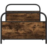 vidaXL Okvir kreveta bez madraca dimljena boja hrasta 100x200cm drveni | shoptok.hr